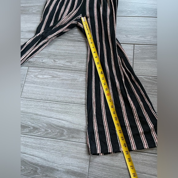 Joie Briselle Linen Jumpsuit, Vertical Stripes, Wide Leg & Exposed Back—Size XS• - Picture 12 of 16